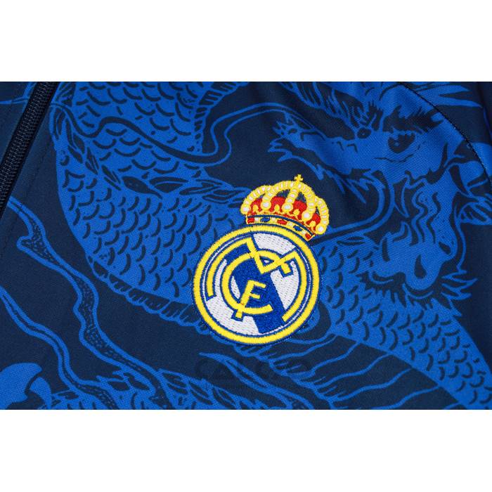Tuta da Track di Giacca Real Madrid Dragon Bambino 2024-2025 Blu